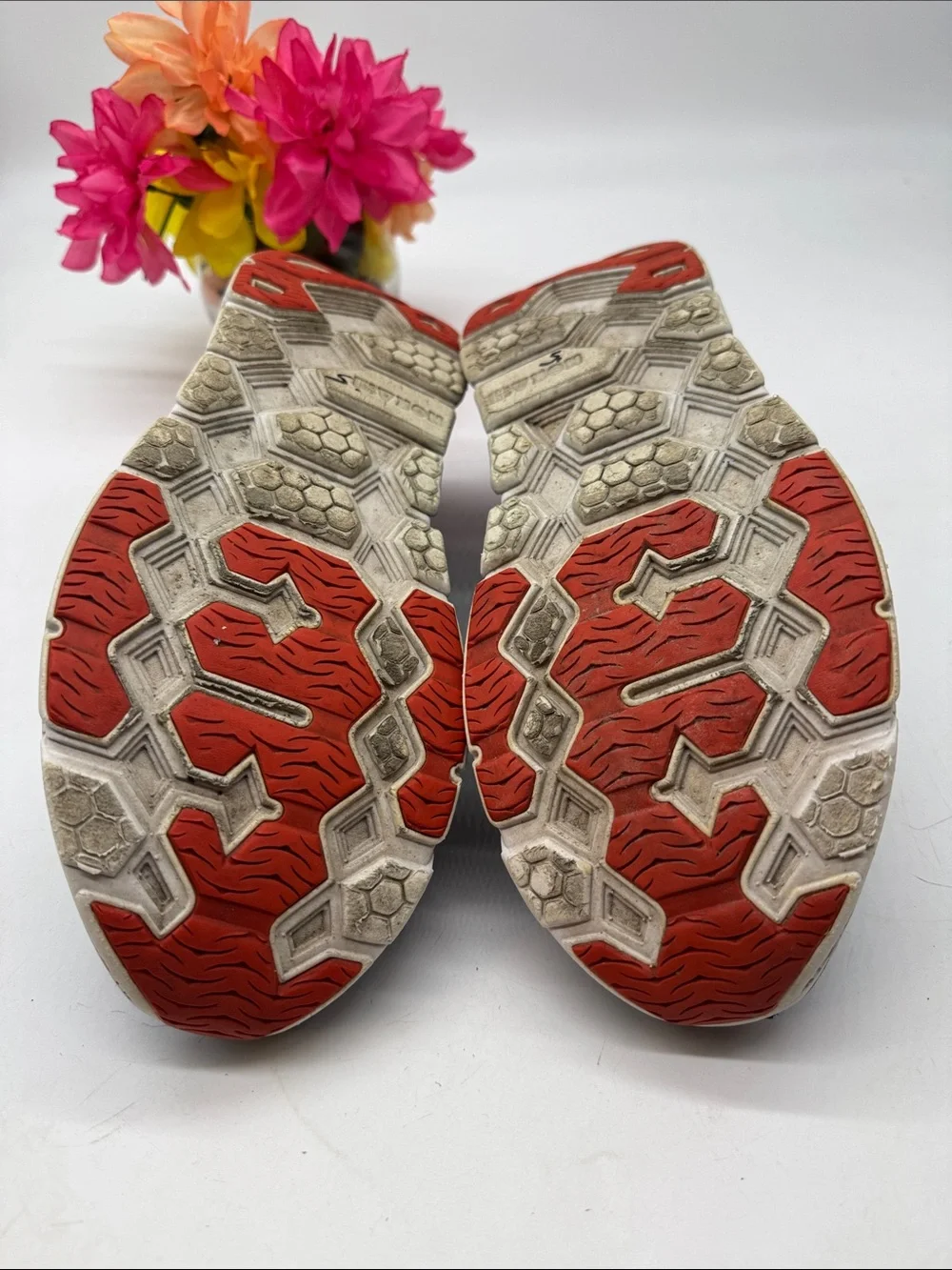 Hoka Blue Running Shoes with Red-Orange Lining Size 12.5 MS10118D
